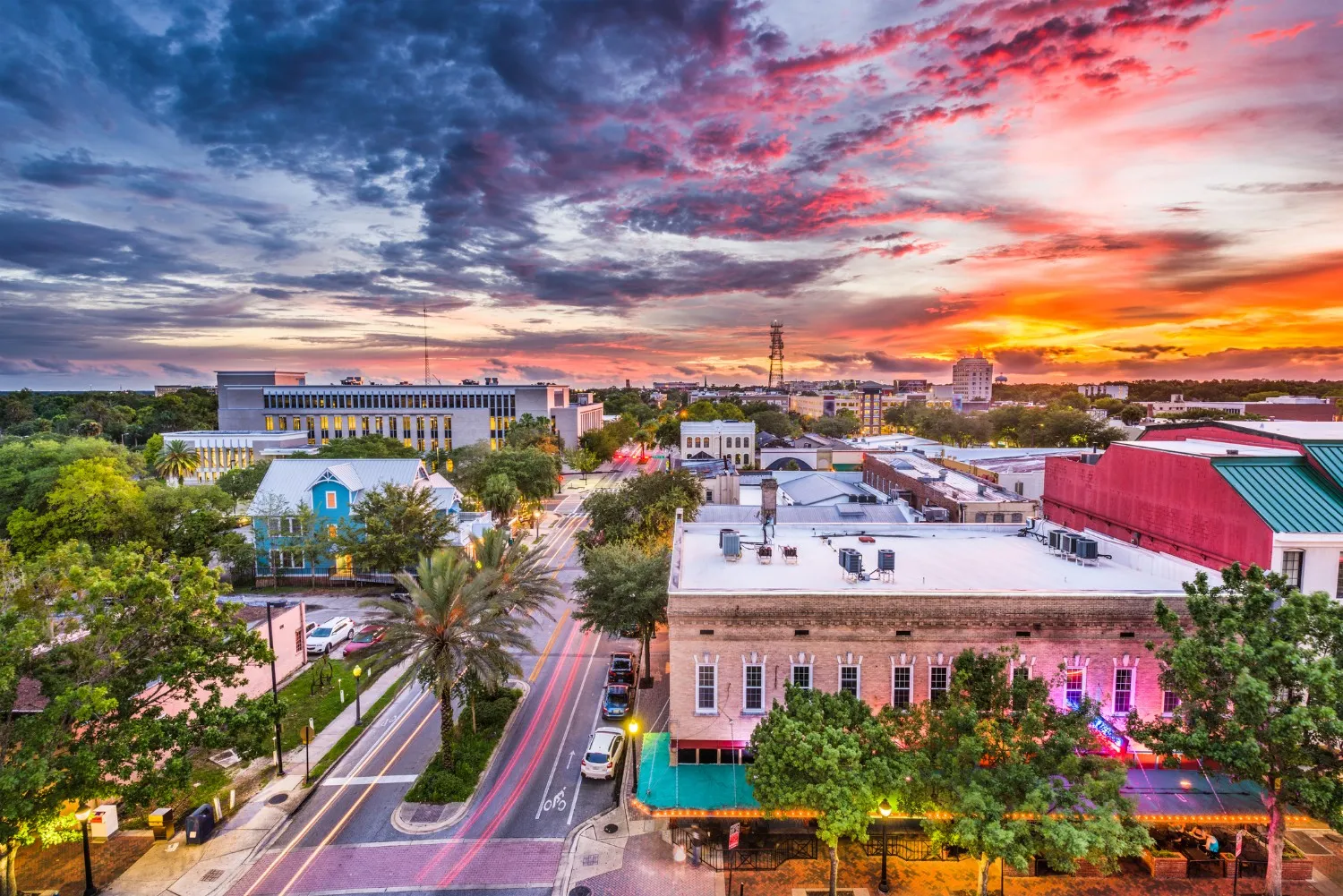 Gainesville Fl Downtown Skyline 